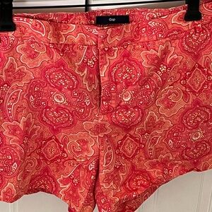 Vintage GAP Women's Orange Peachy cotton Paisley Shorts
